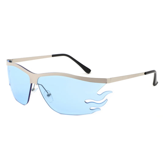 HJ2085 - Rimless Modern Tinted Lens Square Wholesale Sunglasses