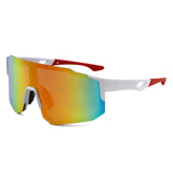 HY1024 - Sport Rimless Mirrored Shield Sunglasses