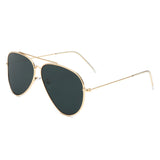 J1006 - Classic Brow-Bar Retro Tinted Fashion Wholesale Aviator Sunglasses
