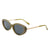 HS1263 - Women Chic Retro Oval Fashion Round Wholesale Sunglasses