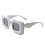 S1211-1 - Square Oversize Fashion Thick Frame Chunky Wholesale Sunglasses