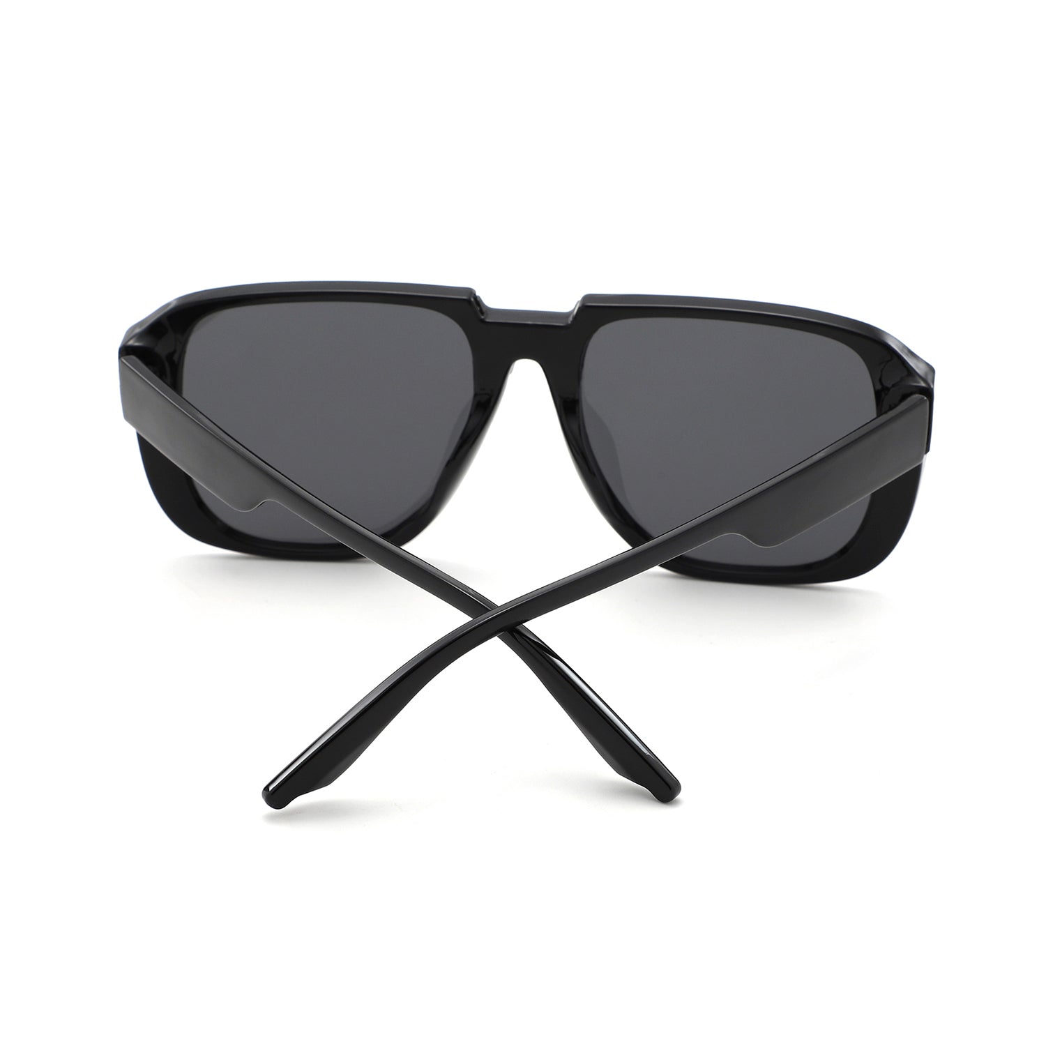 HS1405 - Oversized Flat Top Square Sunglasses - Iris Fashion