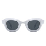 HS1256 - Square Horn Rimmed Small Fashion Color Pop Wholesale Sunglasses