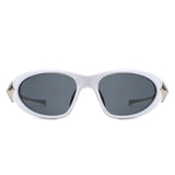 HS2169 - Rectangle Wrap Around Fashion  Irregular Sport Oval Wholesale Sunglasses