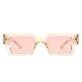 HS2151 - Rectangle Retro Flat Top Chic Fashion Square Wholesale Sunglasses