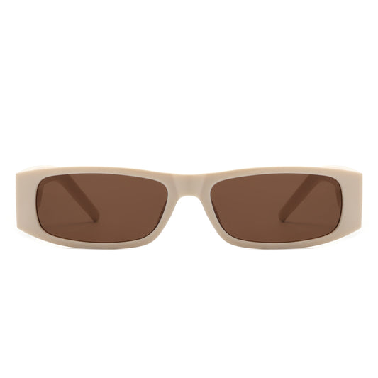 HS1234 - Retro Rectangle Narrow Square Vintage Slim Wholesale Sunglasses