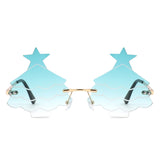 HW2061 - Christmas Tree Tinted Novelty Wholesale Sunglasses