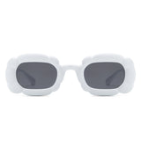 HS1268 - Square Thick Frame Geometric Irregular Fashion Wholesale Sunglasses