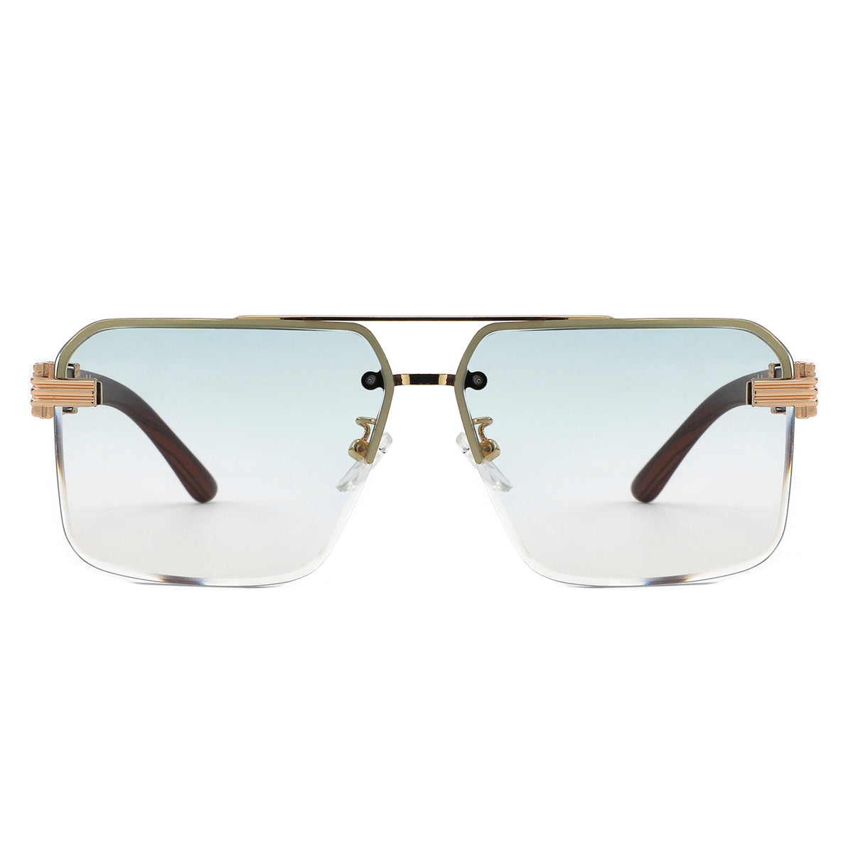 HJ2137 - Rimless Square Fashion Top-Bar Wholesale Sunglasses