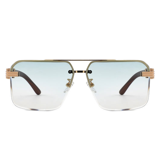 HJ2137 - Rimless Square Fashion Top-Bar Wholesale Sunglasses