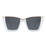 HS2153 - Vintage Square Half Frame Women Fashion Cat Eye Wholesale Sunglasses