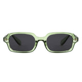 HS1432 - Slim Rectangle Narrow Fashion Sunglasses