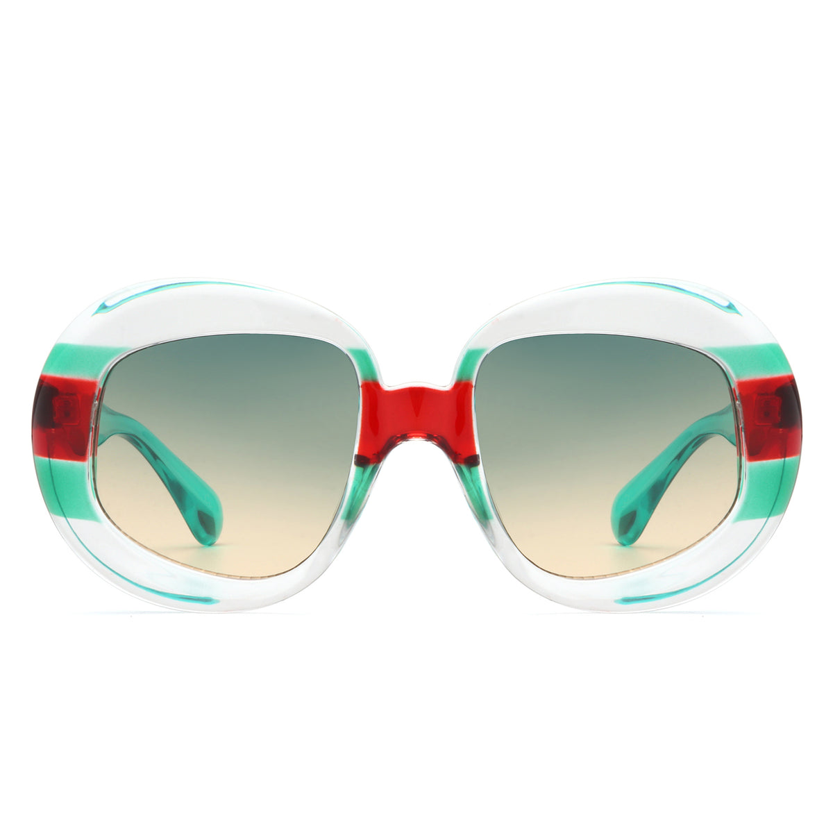 HS1278 - Oversize Geometric Oval Fashion Women Round Wholesale Sunglasses