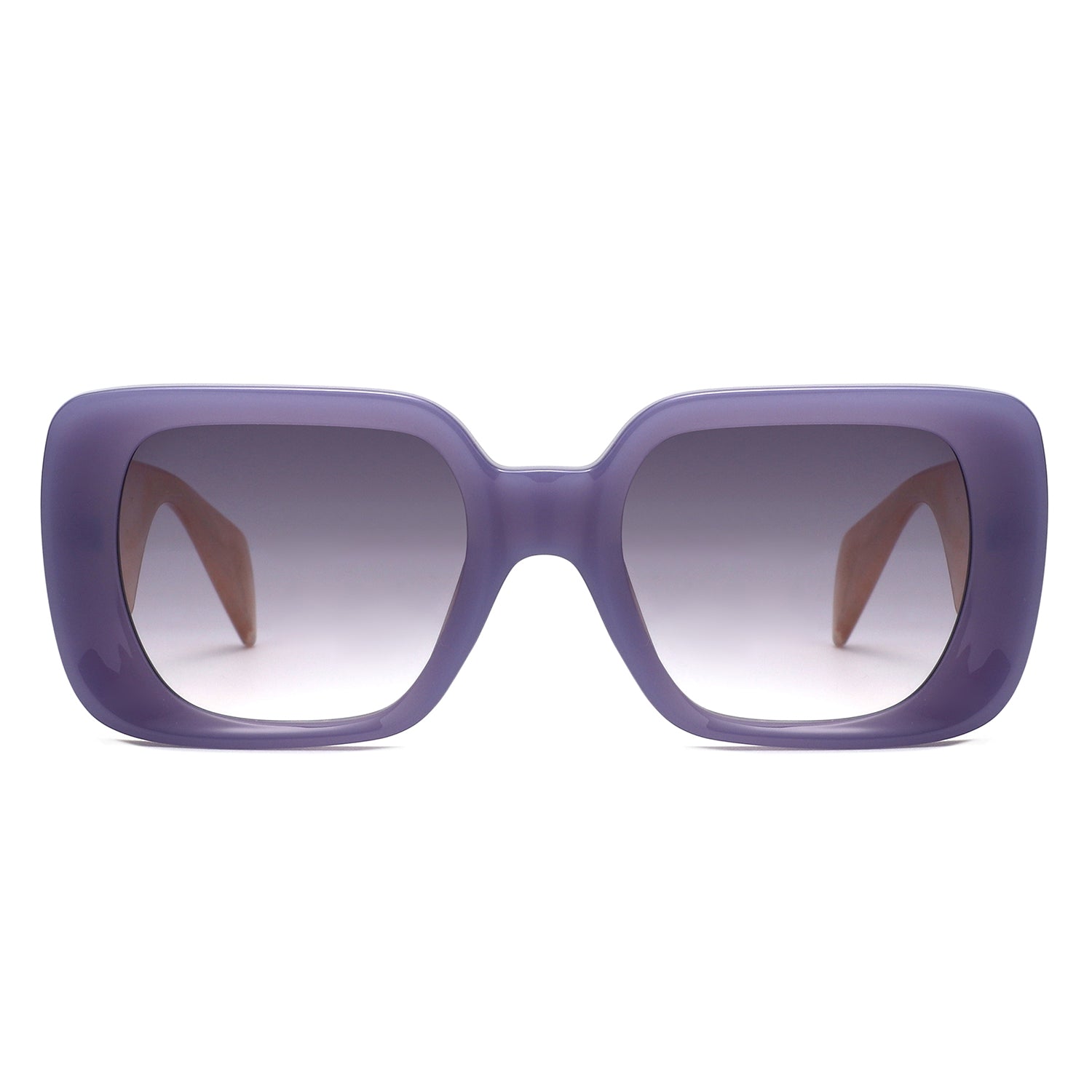 HS2222 - Oversized Chunky Fashion Square Sunglasses - Iris Fashion