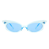 HS1213 - Women Chic Fashion Narrow Oval Butterfly Shape Cat Eye Wholesale Sunglasses