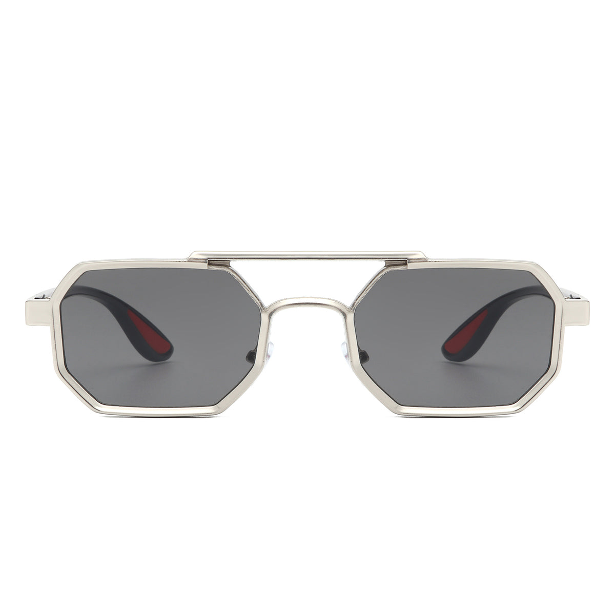 HJ2068 - Square Geometric Fashion Brow-Bar Retro Wholesale Sunglasses