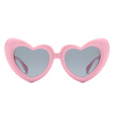 HS1282 - Heart Shaped Chunky Novelty Party Wholesale Sunglasses