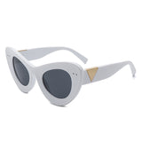 HS2133 - Women Fashion Retro Round Cat Eye Wholesale Sunglasses