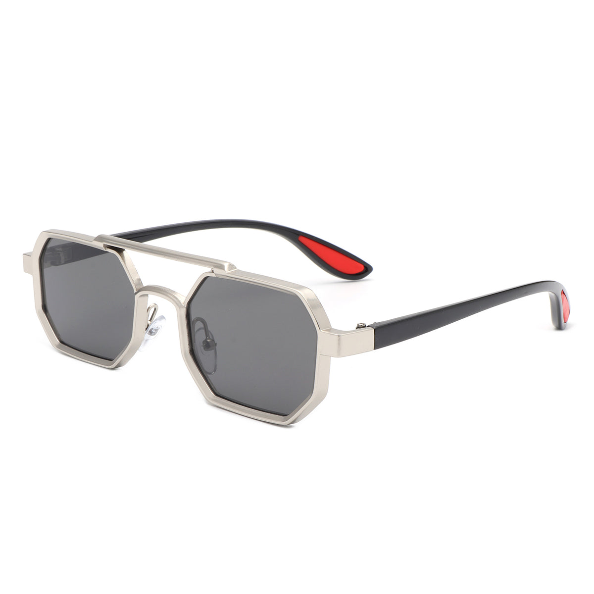 HJ2068 - Square Geometric Fashion Brow-Bar Retro Wholesale Sunglasses