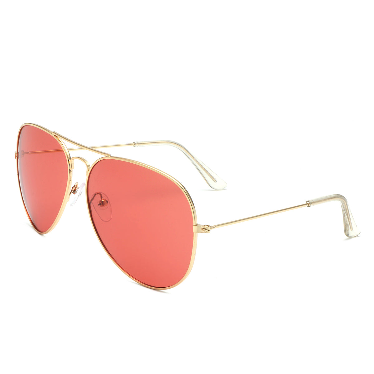 J1004 - Classic Brow-Bar Pilot Tinted Fashion Aviator Wholesale Sunglasses