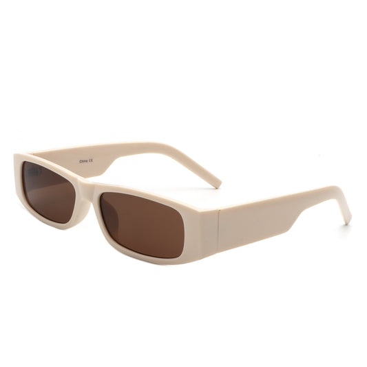 HS1234 - Retro Rectangle Narrow Square Vintage Slim Wholesale Sunglasses