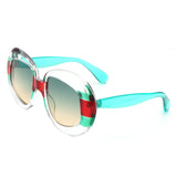 HS1278 - Oversize Geometric Oval Fashion Women Round Wholesale Sunglasses