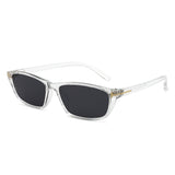 HS2242 - Slim Rectangle Color Tint Narrow Wholesale Sunglasses