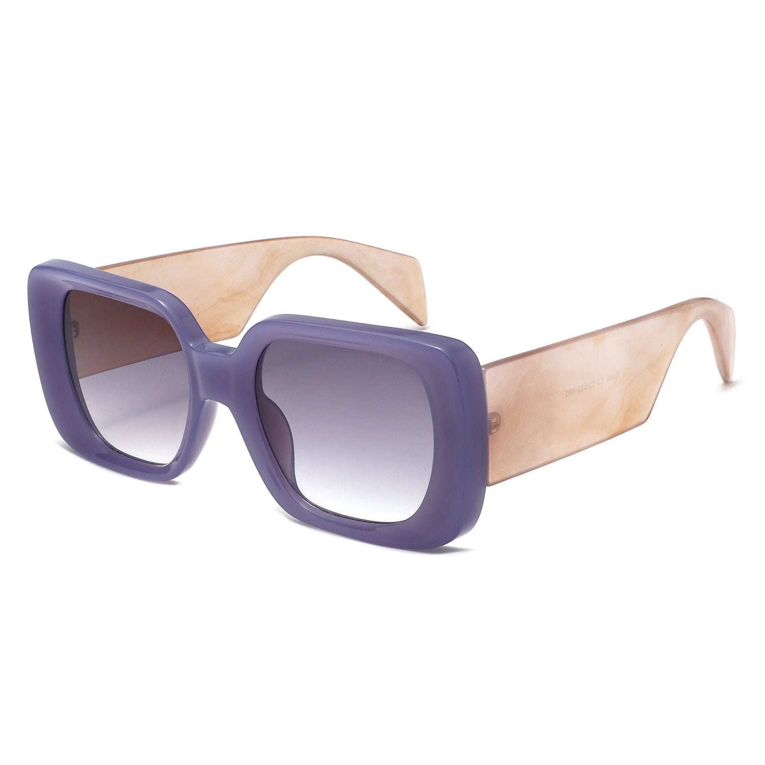 HS2222 - Oversized Chunky Fashion Square Sunglasses - Iris Fashion
