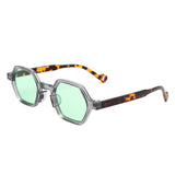 HS1244 - Geometric Square Fashion Hexagon Small Octagon Wholesale Sunglasses