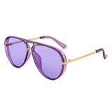 HS2264 - Women Oversized Fashion Classic Aviator Sunglasses