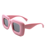 S1211-1 - Square Oversize Fashion Thick Frame Chunky Wholesale Sunglasses