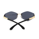 HJ2138 - Rimless Hexagonal Square Geometric Wholesale Sunglasses