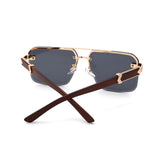 HJ2137 - Rimless Square Fashion Top-Bar Wholesale Sunglasses