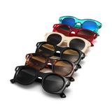 HS1409 - Chunky Retro Round Oval Sunglasses