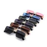 HJ2139 - Geometric Rimless Sleek Fashion Women Sunglasses