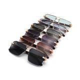 HJ2137 - Rimless Square Fashion Top-Bar Wholesale Sunglasses