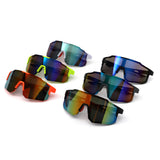 HY1023 - Oversized Sport Mirrored Shield Performance Sunglasses