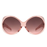 HS2156 - Oversize Round Wrap Around Fashion Women Wholesale Sunglasses