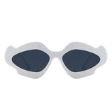 HS1249 - Women Geometric Wavy Design Fashion Wholesale Sunglasses