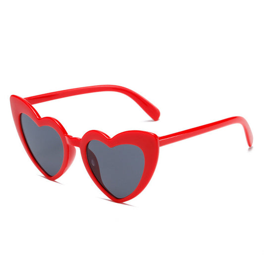 HK1034 - Kids Heart Shaped Toddlers Children Wholesale Sunglasses