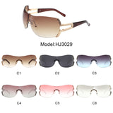 HJ3029 - Rectangle Rimless Fashion Luxury Women Oversize Wholesale Sunglasses