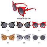 HS1252 - Irregular Round Geometric Party Wholesale Sunglasses