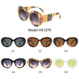 HS1279 - Oversize Round Women Oval Fashion Wholesale Sunglasses