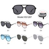 HS1287 - Retro Vintage Inspired Fashion Aviator Wholesale Sunglasses