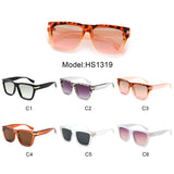 HS1319 - Women Fashion Chic Tinted Square Wholesale Sunglasses