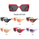 HS1320 - Geometric Chunky Fashion Square Wholesale Sunglasses