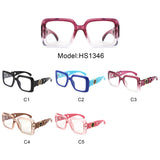 HS1346 - Square Modern Twisted Irregular Blue Light Blocker Wholesale Glasses