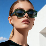 HS1425 - Women Fashion Bold Square Sunglasses