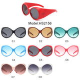 HS2156 - Oversize Round Wrap Around Fashion Women Wholesale Sunglasses