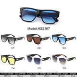 HS2167 - Square Chunky Fashion Tinted Women Wholesale Sunglasses